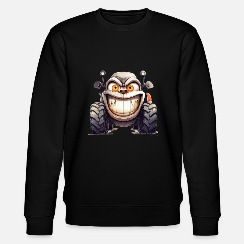 Tractor montre sa colère - Sweat bio CHANGER Stanley/Stella Unisexe - noir