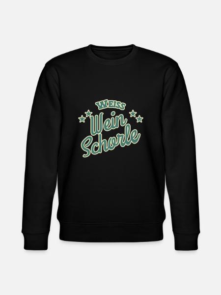 White wine spritzer - Stanley/Stella CHANGER Unisex Organic Sweatshirt - black