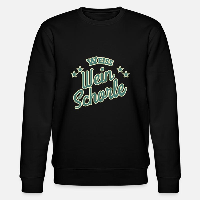 Weißweinschorle - Stanley/Stella Unisex Bio-Sweatshirt CHANGER  - Schwarz