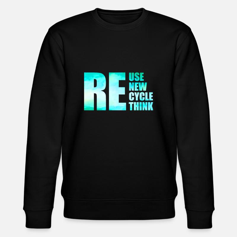Réutiliser Renouveler Repenser - Sweat bio CHANGER Stanley/Stella Unisexe - noir