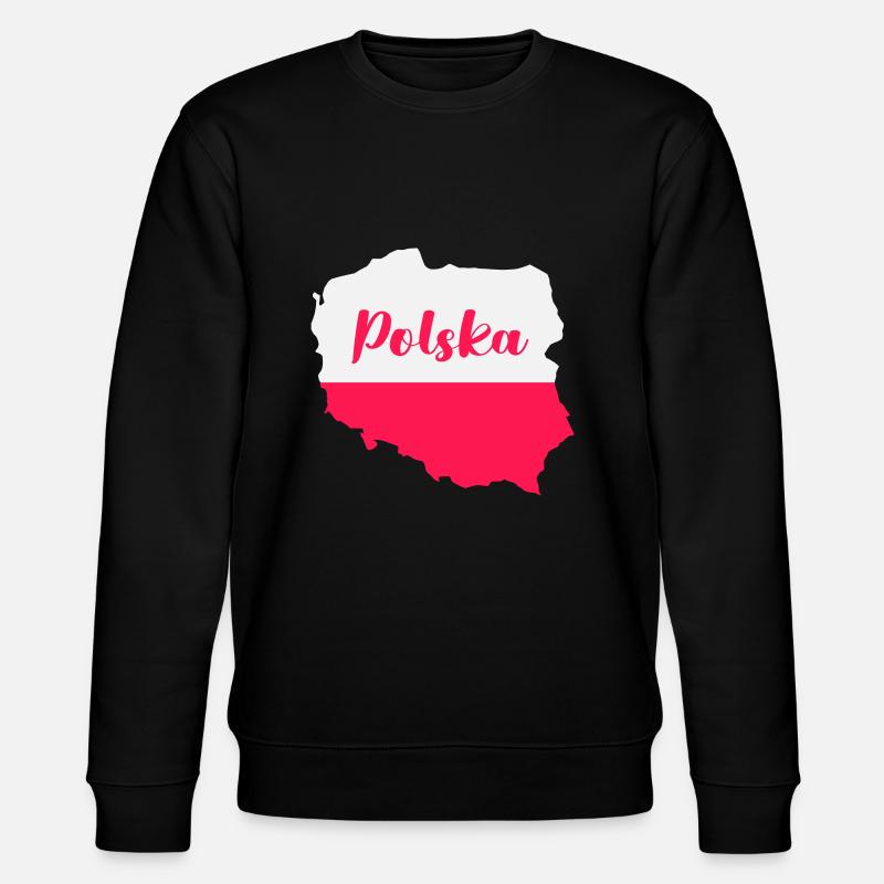 polen polska - Stanley/Stella Unisex Bio-Sweatshirt CHANGER  - Schwarz