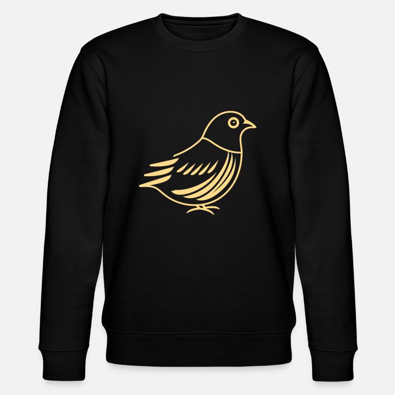 cailles petit oiseau caille - Sweat bio CHANGER Stanley/Stella Unisexe - noir