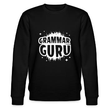École de cadeau de professeur de Grammar Guru - Sweat bio CHANGER Stanley/Stella Unisexe - noir - Devant - Nik (191cm) & Marisol (170cm)