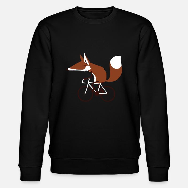 Cycling Fox - Stanley/Stella CHANGER Unisex Organic Sweatshirt - black