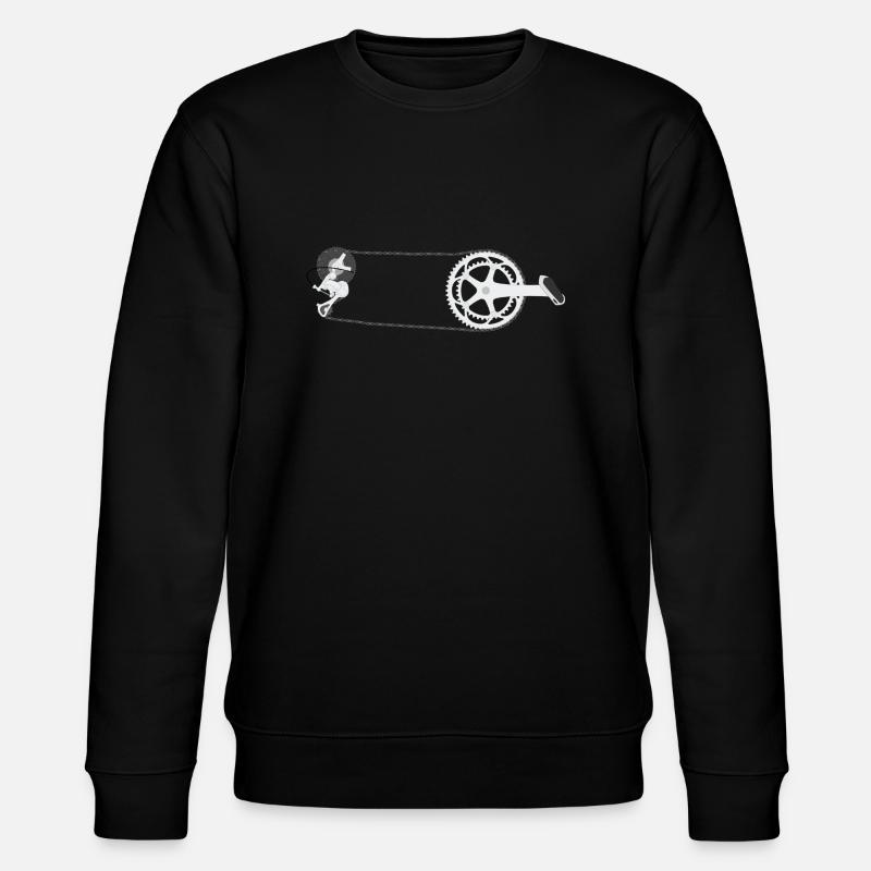 Fahrradkette - Stanley/Stella Unisex Bio-Sweatshirt CHANGER  - Schwarz