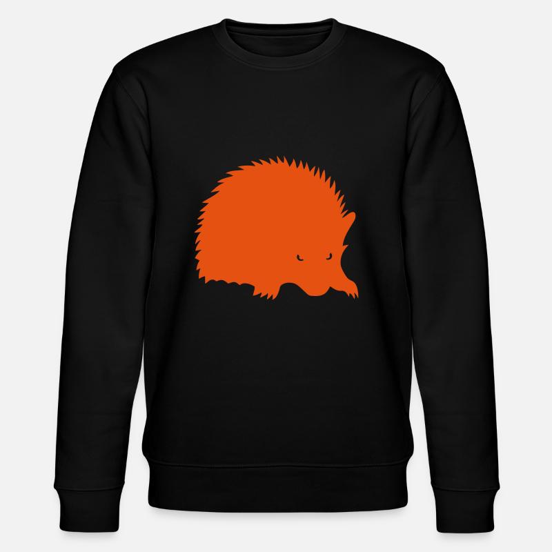 herisson Silhouette Schatten - Stanley/Stella Unisex Bio-Sweatshirt CHANGER  - Schwarz