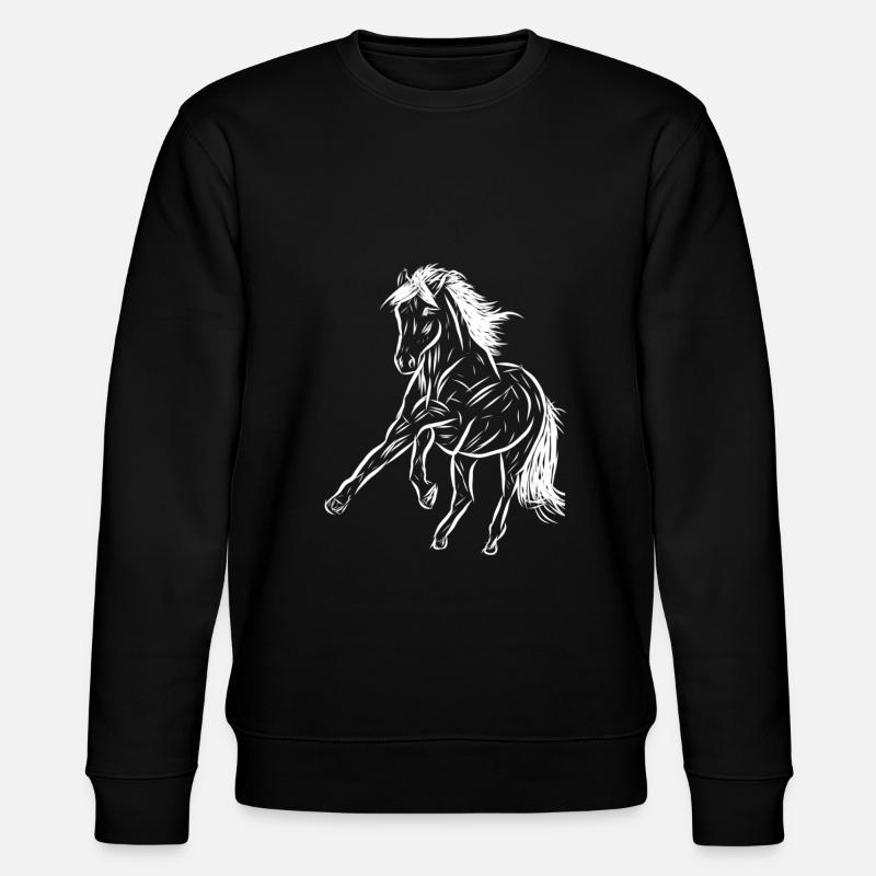 Cheval - Sweat bio CHANGER Stanley/Stella Unisexe - noir