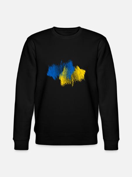 Ukraine Map - Stanley/Stella CHANGER Unisex Organic Sweatshirt - black