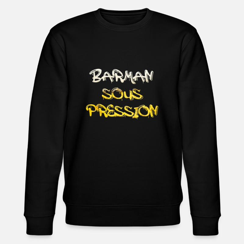 BARMAN SOUS PRESSION - Sweat bio CHANGER Stanley/Stella Unisexe - noir