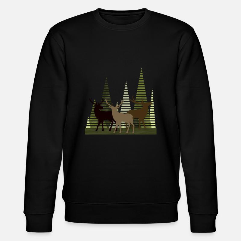 Deer - Stanley/Stella CHANGER Unisex Organic Sweatshirt - black
