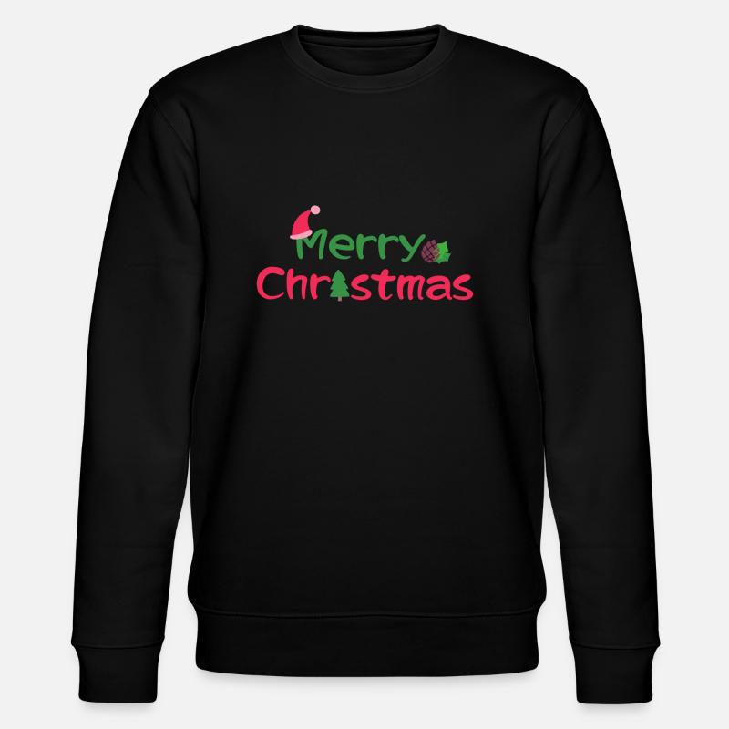 merry Christmas 6 - Stanley/Stella Unisex Bio-Sweatshirt CHANGER  - Schwarz