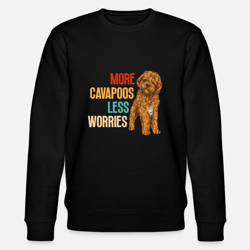 Cavapoo Cavoodle Capoodle Chien - Sweat bio CHANGER Stanley/Stella Unisexe - noir