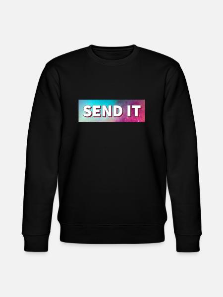 SEND IT Boxlogo - Stanley/Stella Unisex Bio-Sweatshirt CHANGER - Schwarz