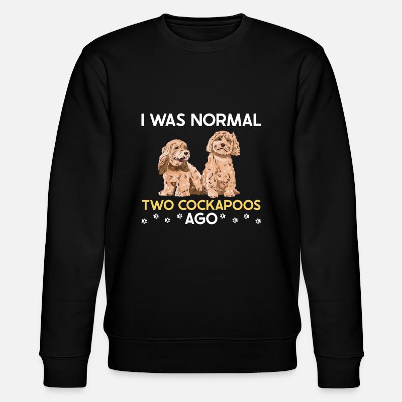 Cockapoo Dog - Stanley/Stella CHANGER Unisex Organic Sweatshirt - black