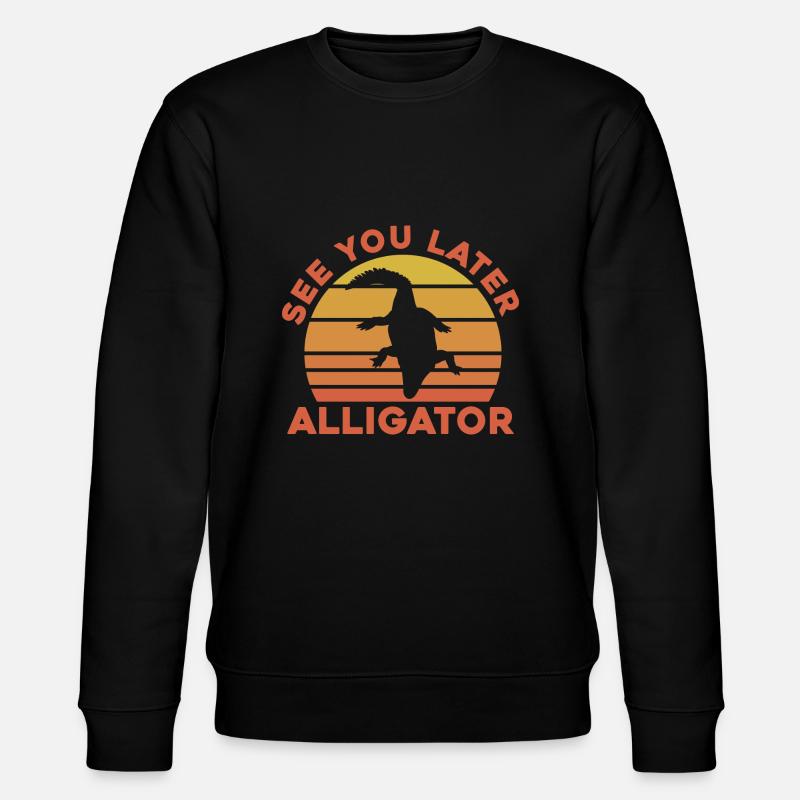 A plus tard Alligator - Sweat bio CHANGER Stanley/Stella Unisexe - noir