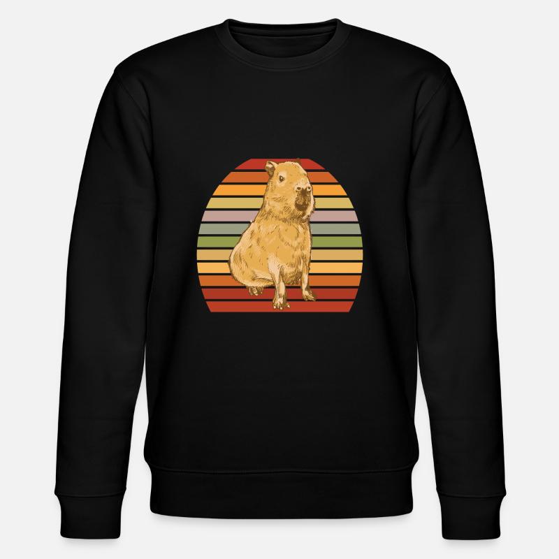 Capybara - Stanley/Stella Unisex Bio-Sweatshirt CHANGER  - Schwarz