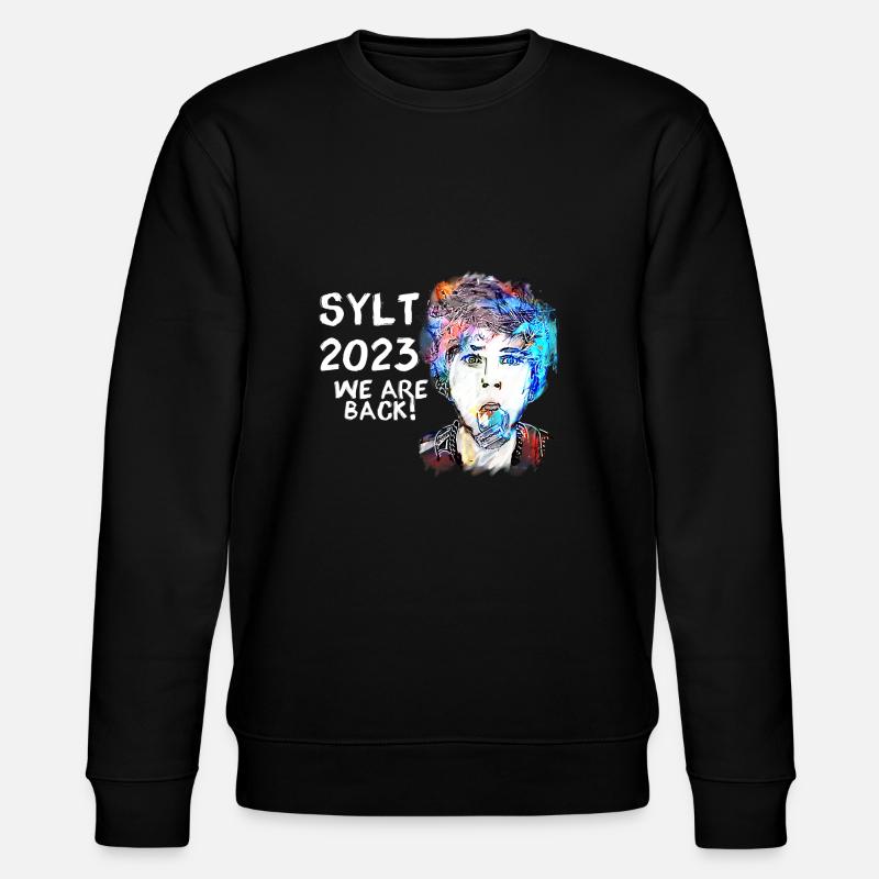 punks,sylt,ticket,punk,tauben,graffiti, - Stanley/Stella CHANGER Unisex Organic Sweatshirt - black
