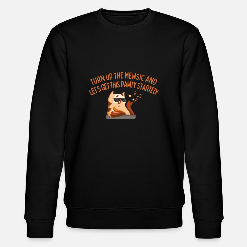 Montez le Mewsic - Sweat bio CHANGER Stanley/Stella Unisexe - noir