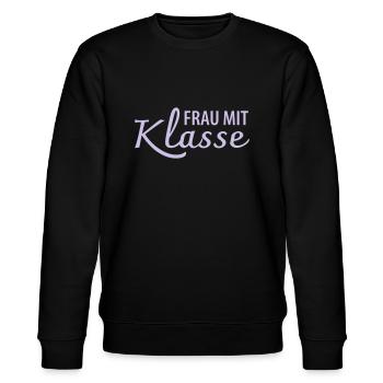 Frau Klasse Lehrerin - Stanley/Stella Unisex Bio-Sweatshirt CHANGER  - Schwarz - Vorne - Nik (191cm) & Marisol (170cm)
