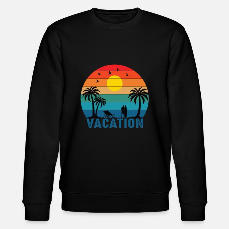 Vacation Time - Stanley/Stella Unisex Bio-Sweatshirt CHANGER  - Schwarz