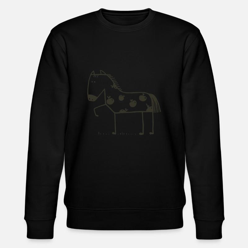 Pferde - Stanley/Stella Unisex Bio-Sweatshirt CHANGER  - Schwarz