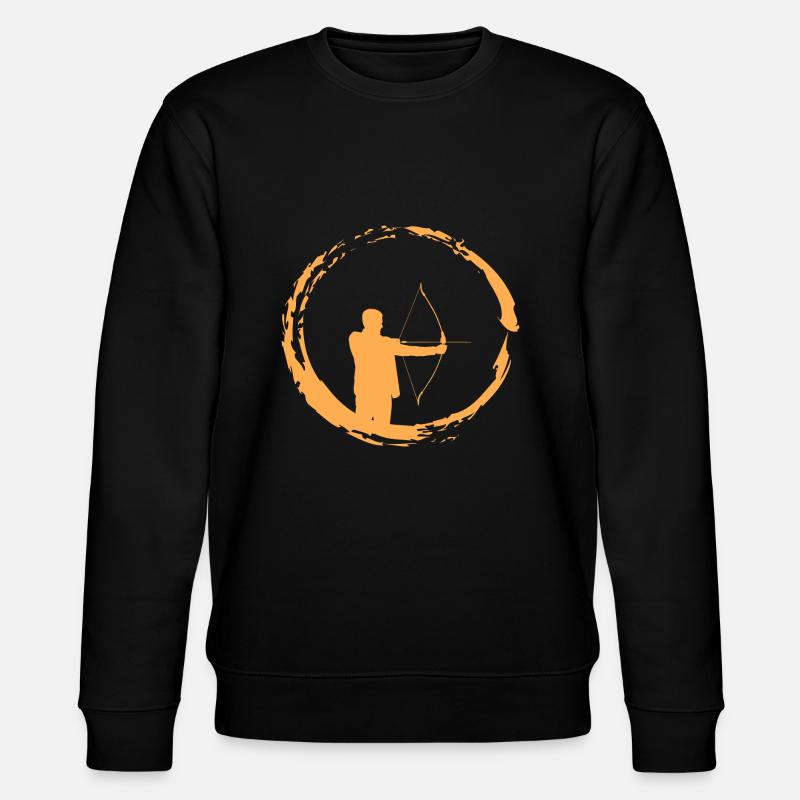 Bogenschütze Sport Hobby - Stanley/Stella Unisex Bio-Sweatshirt CHANGER  - Schwarz