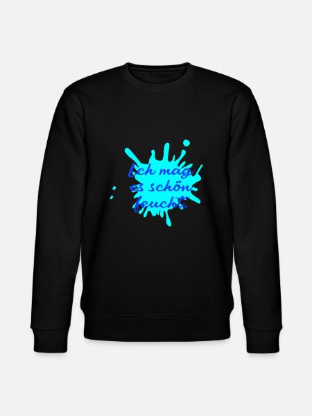 ich mag es schön feucht - Stanley/Stella Unisex Bio-Sweatshirt CHANGER  - Schwarz