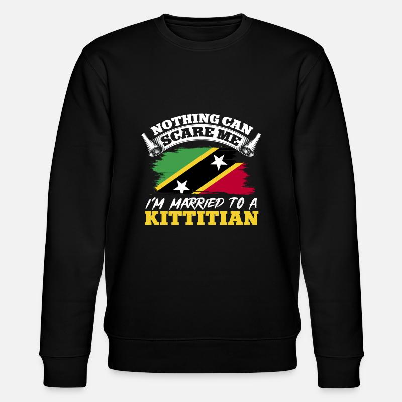 Drapeau de Saint-Kitts-et-Nevis - Sweat bio CHANGER Stanley/Stella Unisexe - noir
