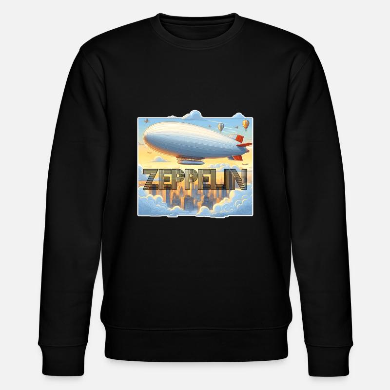 Zeppelin Luftschiff - Stanley/Stella Unisex Bio-Sweatshirt CHANGER  - Schwarz