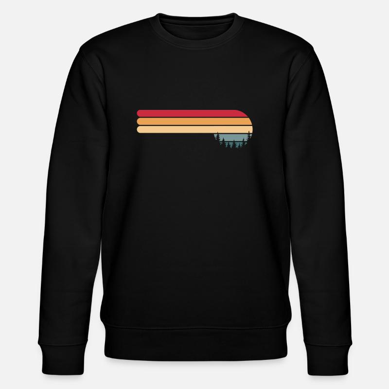 Forest Tree Sunset - Stanley/Stella CHANGER Unisex Organic Sweatshirt - black