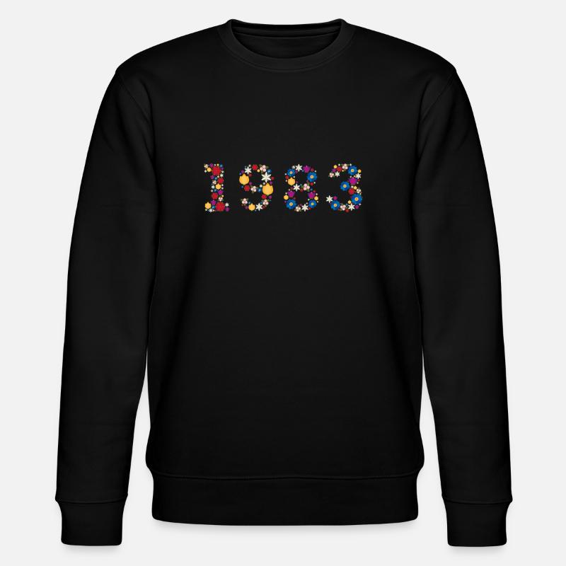 Flowers 1983 - Stanley/Stella Unisex Bio-Sweatshirt CHANGER  - Schwarz