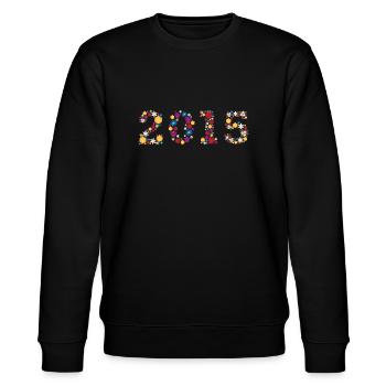 Fleurs 2015 - Sweat bio CHANGER Stanley/Stella Unisexe - noir - Devant - Nik (191cm) & Marisol (170cm)
