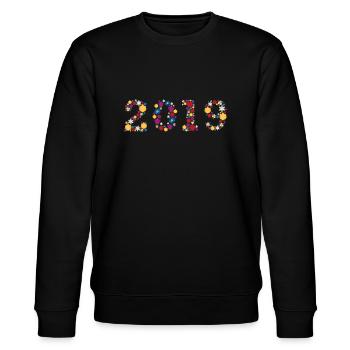 Fleurs 2019 - Sweat bio CHANGER Stanley/Stella Unisexe - noir - Devant - Nik (191cm) & Marisol (170cm)