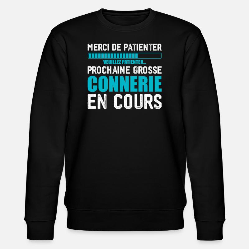 Next funny - Stanley/Stella CHANGER Unisex Organic Sweatshirt - black