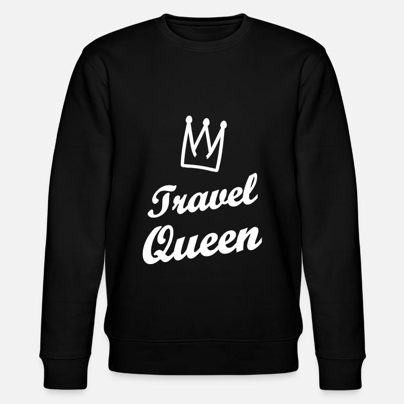 Die Reise Königin - Stanley/Stella Unisex Bio-Sweatshirt CHANGER  - Schwarz
