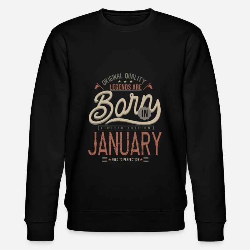 anniversaire en Janvier cadeau - Sweat bio CHANGER Stanley/Stella Unisexe - noir