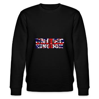 UK 5 G - Stanley/Stella Unisex Bio-Sweatshirt CHANGER  - Schwarz - Vorne - Nik (191cm) & Marisol (170cm)