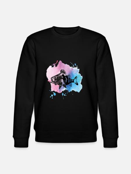 Target fish perch - Stanley/Stella CHANGER Unisex Organic Sweatshirt - black