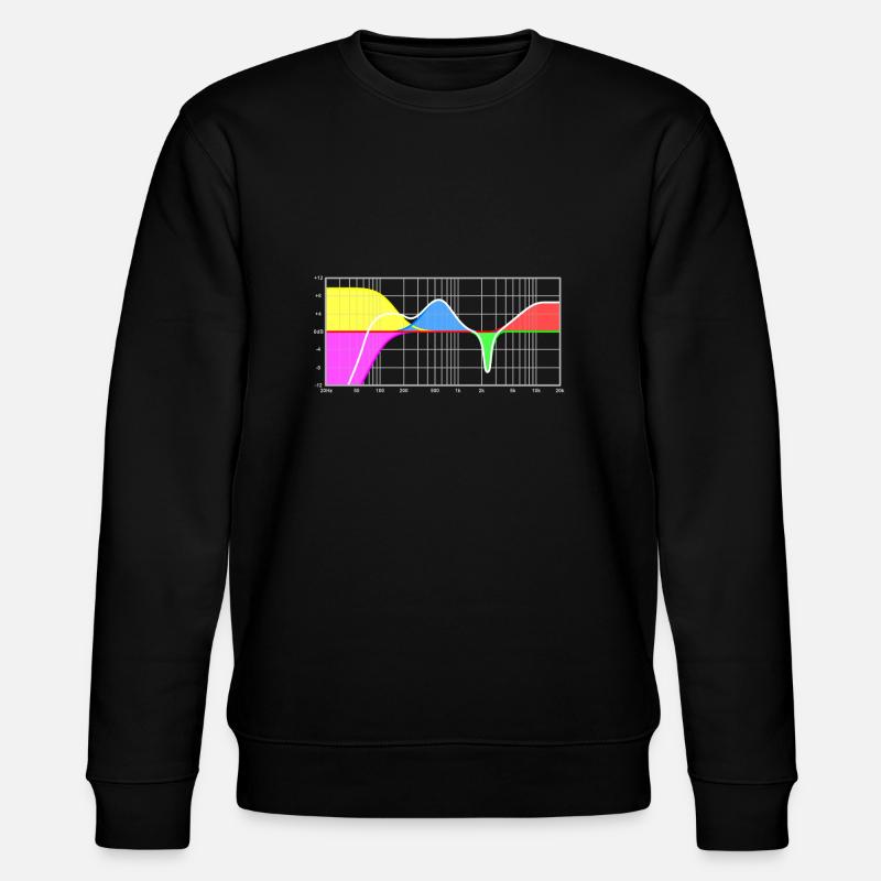 Parametric equalizer - sound engineering - Stanley/Stella CHANGER Unisex Organic Sweatshirt - black