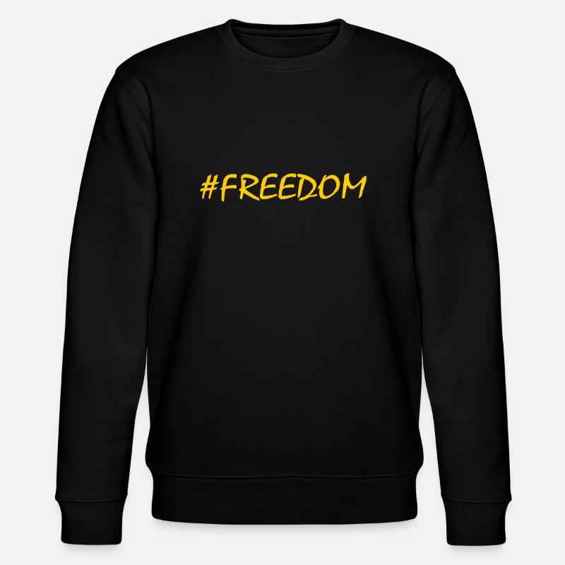 Freedom - Stanley/Stella Unisex Bio-Sweatshirt CHANGER  - Schwarz