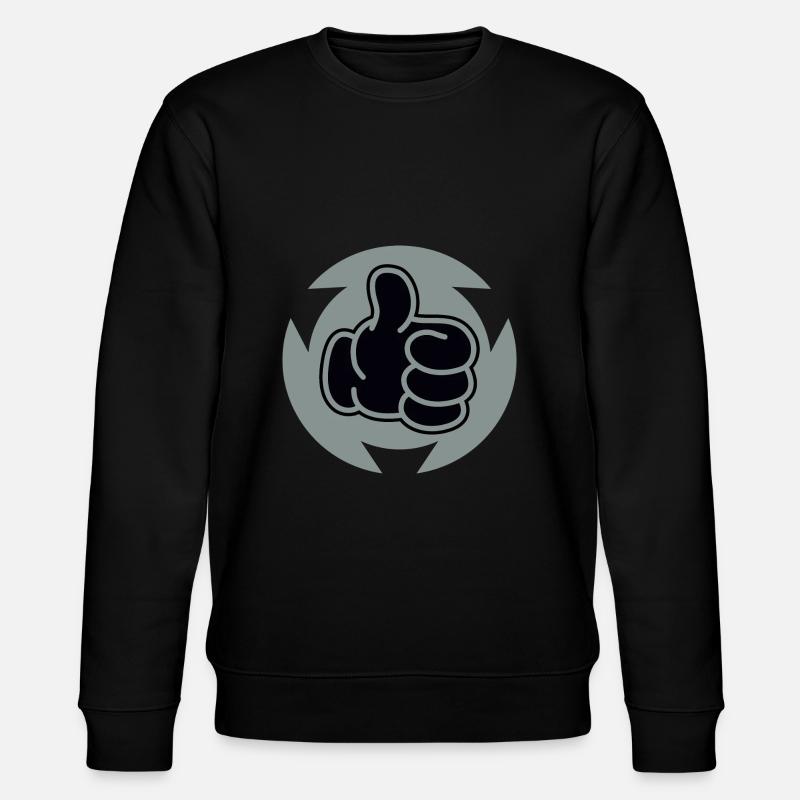 Daumen Hoch - Stanley/Stella Unisex Bio-Sweatshirt CHANGER  - Schwarz