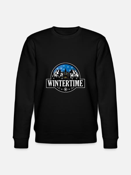 Wintertime - Stanley/Stella Unisex Bio-Sweatshirt CHANGER - Schwarz