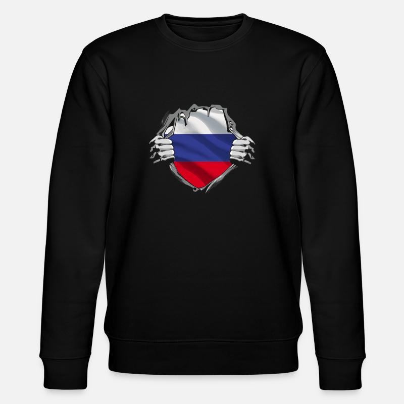 Dévoilement du drapeau russe - Sweat bio CHANGER Stanley/Stella Unisexe - noir