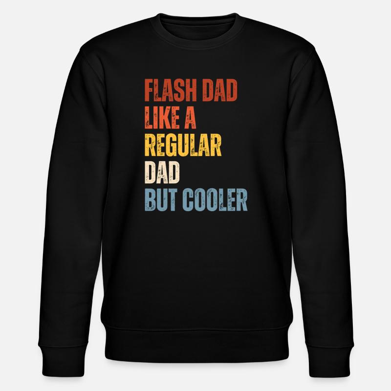 Bouldering Flash Papa Boulderer - Stanley/Stella Unisex Bio-Sweatshirt CHANGER - Schwarz
