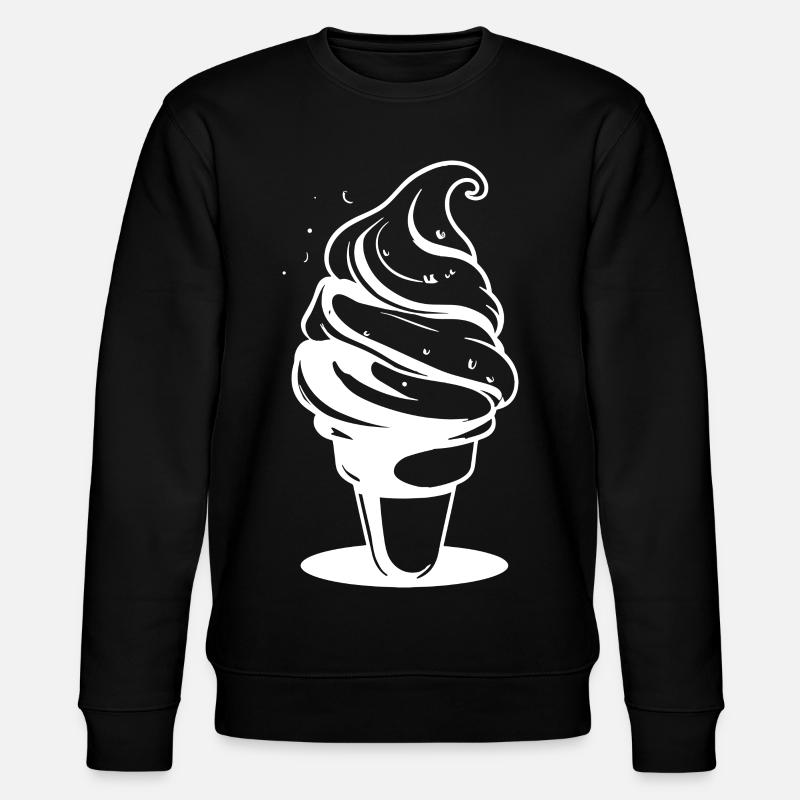 Softeis Zeichnung - Stanley/Stella Unisex Bio-Sweatshirt CHANGER  - Schwarz