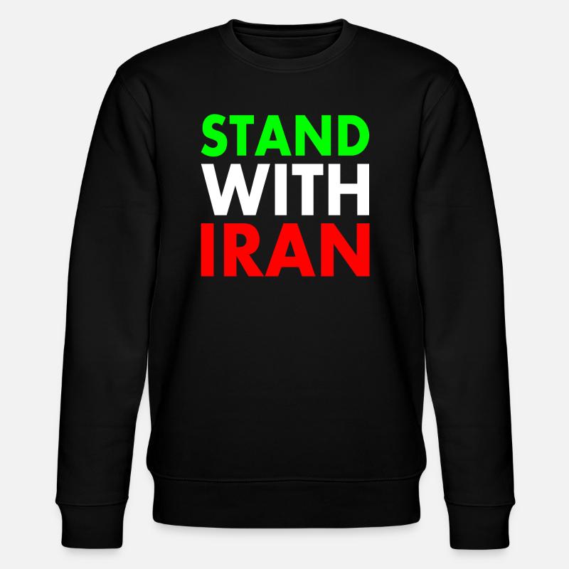 Stand with iran - Stanley/Stella Unisex Bio-Sweatshirt CHANGER  - Schwarz