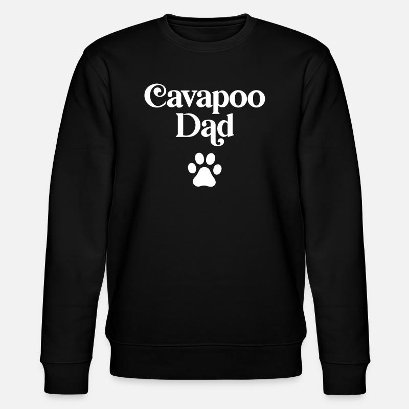 Cavapoo Vater - Stanley/Stella Unisex Bio-Sweatshirt CHANGER  - Schwarz
