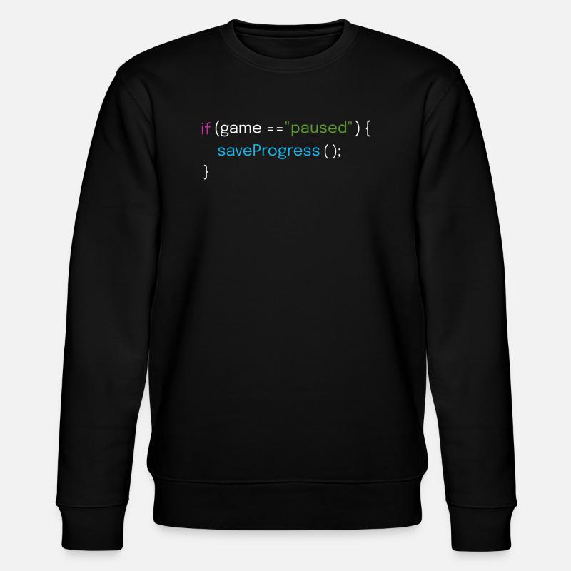 Gaming and Coding Design - Stanley/Stella CHANGER Unisex Organic Sweatshirt - black