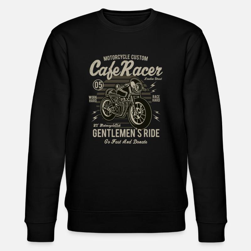 Café Racer Gentleman - Sweat bio CHANGER Stanley/Stella Unisexe - noir