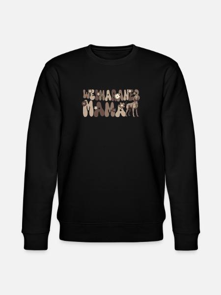 Weimaraner Groovy Weimaraner Mom - Stanley/Stella CHANGER Unisex Organic Sweatshirt - black